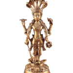 Pure Brass Resting Ganesha Statue Nepalese 12 Inch - Premium Himalayan Art | Jaipurio